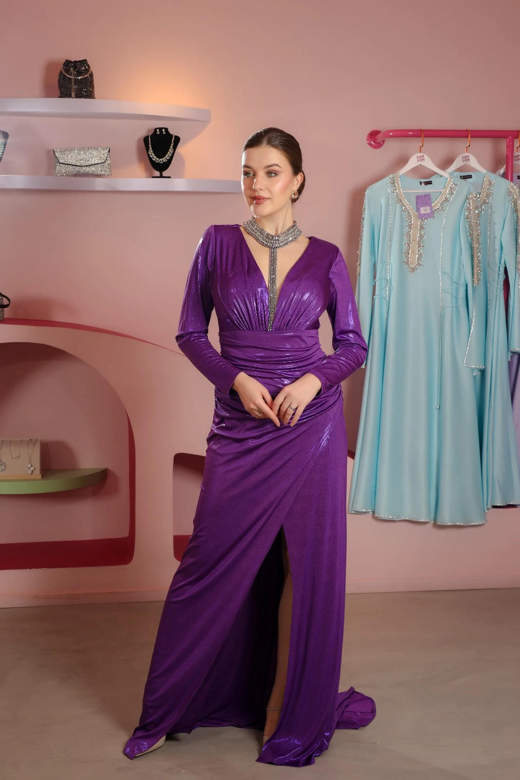 Meeta Dress Purple 50
